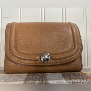 Coach Caramel Brown Leather Wallet